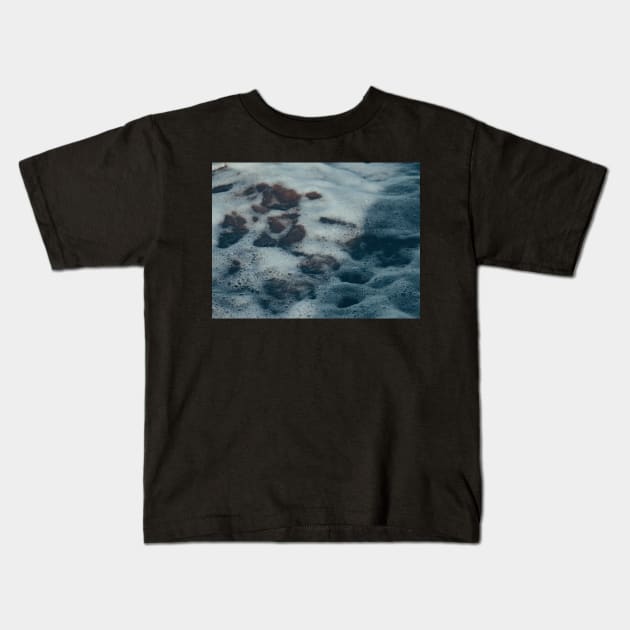 Sea Foam Kids T-Shirt by hextrovert